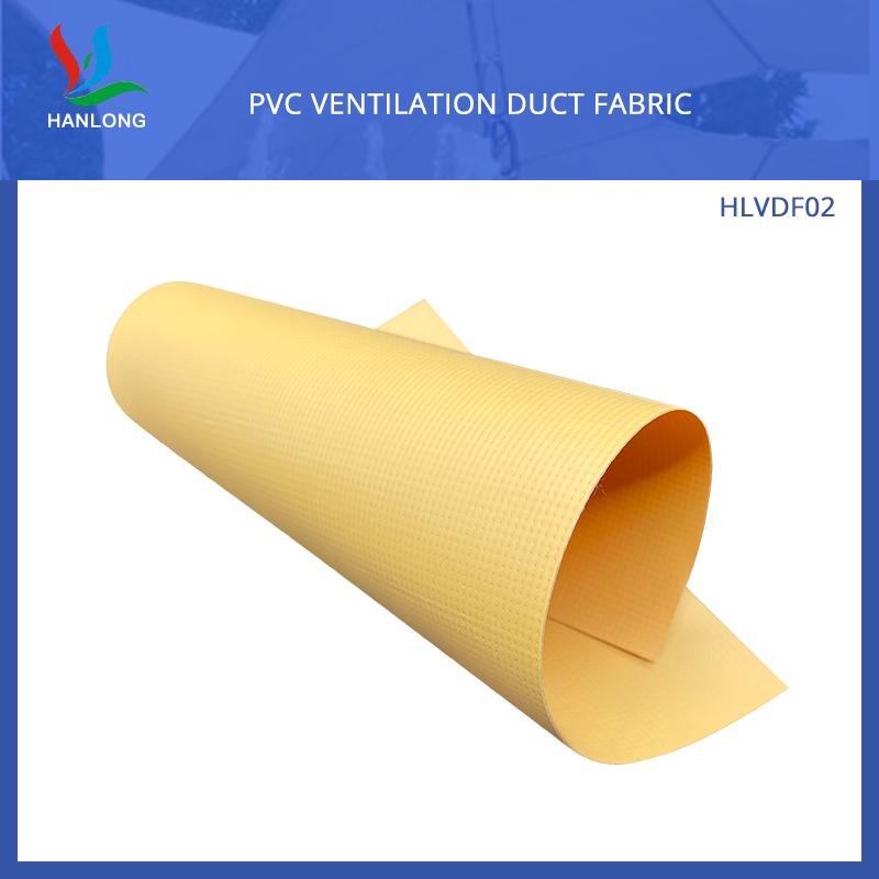 HLVDF02 1300DX1300D 12X12 550gsm PVC矿用风筒布